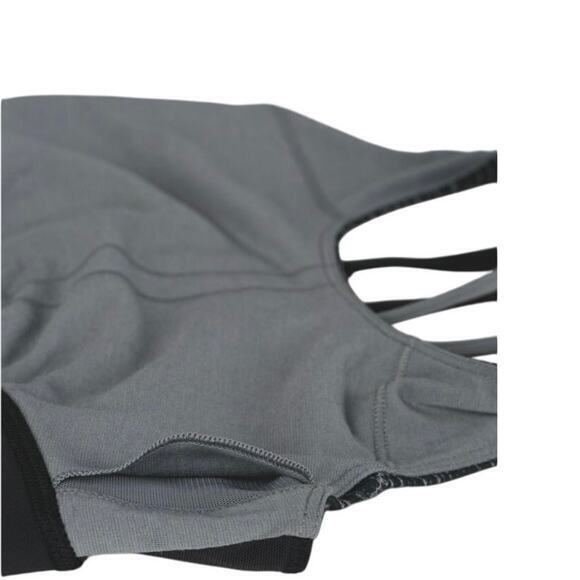 Lululemon Women 4 Energy Bra Exhale Blurry Belle Battleship Black & Grey Striped - Picture 8 of 13